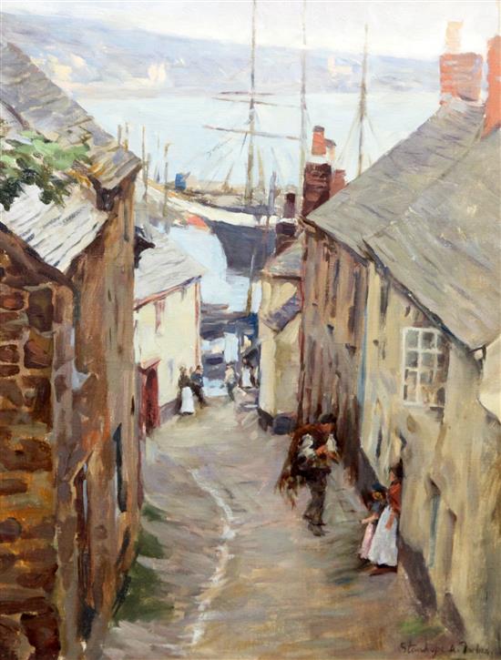 Stanhope Alexander Forbes (1857-1947) Newlyn, Cornwall, 18 x 14in.